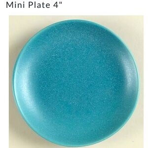 4 Nortiake Colorwave Turquoise Mini Plates (4 inches)